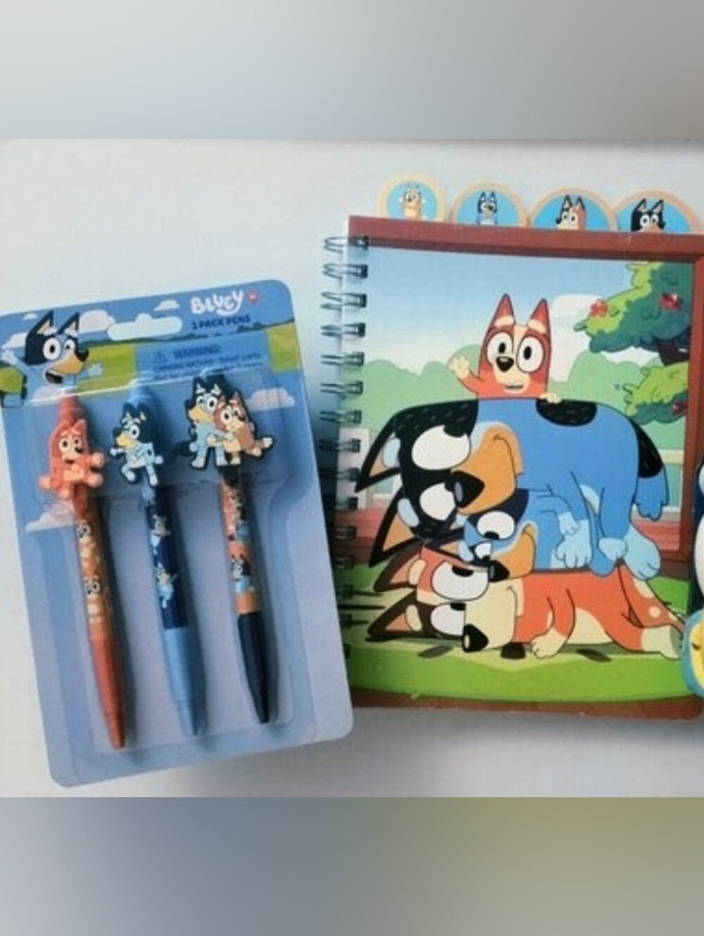 Bluey And Family Spiral Journal And Pen, Gift Set- Colorful Cover